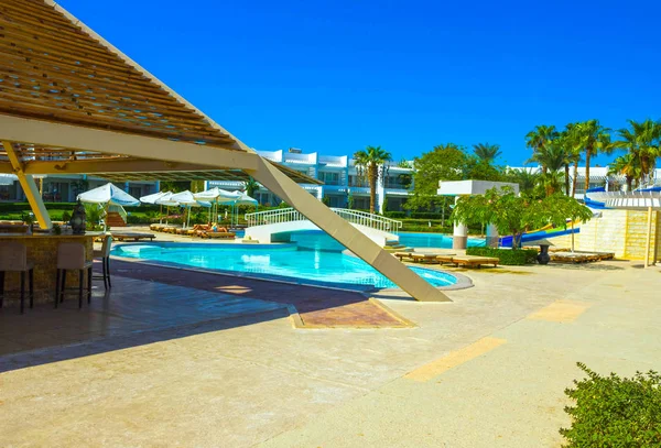 Sharm El Sheikh, Mısır - 26 Eylül 2017: Bina ve alan otel Monter Carlo Resort Sharm El Sheikh