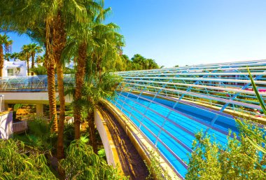 Sharm El Sheikh, Mısır - 26 Eylül 2017: Bina ve alan otel Monter Carlo Resort Sharm El Sheikh