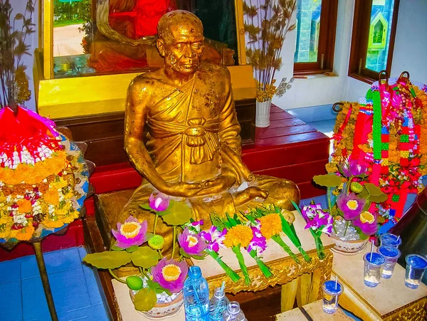 Buda Heykeli Altın Tapınak Koh Samui Tayland — Stok fotoğraf