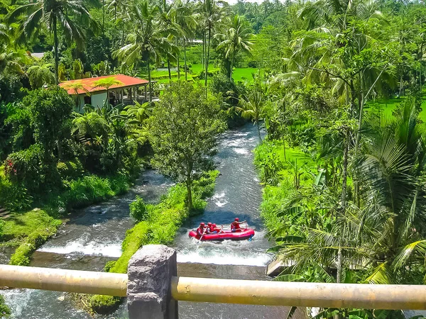 Rafting Canyon Balis Mountain River Ayung Ubud Bali Indonesië — Stockfoto