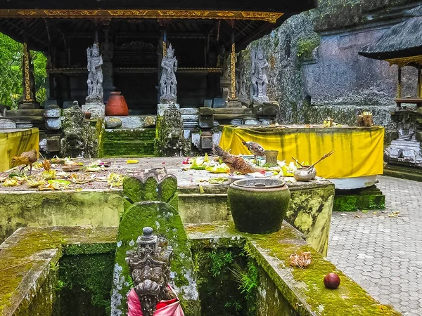 Templo Gunung Kawi y Candi en la selva de Bali — Foto de Stock