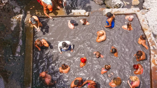 Kükürt Springs sürücü - volkan görünümünü Soufriere, Saint Lucia - 12 Mayıs 2016: