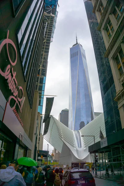 Nova Iorque, Estados Unidos da América - 01 de Maio de 2016: The Oculus in the World Trade Center Transportation Hub — Fotografia de Stock