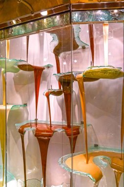 Las Vegas, Amerika Birleşik Devletleri - 05 Mayıs 2016: lüks otel Bellagio'da çikolata çeşmesi