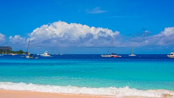 Тропический пляж, Барбадос, Карибский бассейн — стоковое фото