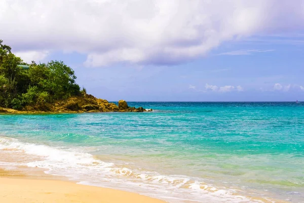 Karayip Tropik Sahilde Görünüm Ada Thomas Usvi Charlotte Amalie — Stok fotoğraf