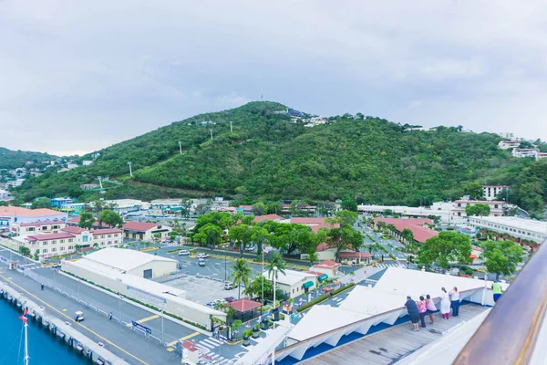 Vista Aérea Isla Santo Tomás Usvi Charlotte Amalie Vista Desde — Foto de Stock