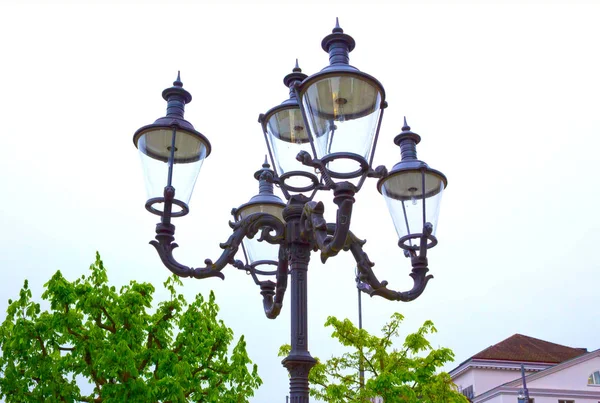 Street lantern at the Luzern at Switzerland — Stock Photo, Image