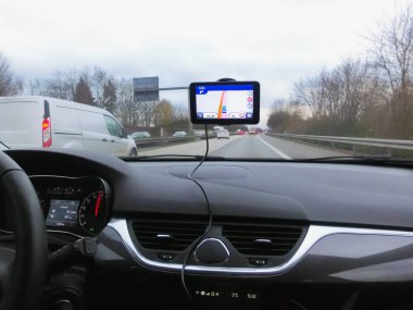 GPS ya da geniş çaplı durum sistem araç navigasyon cihazı