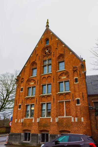 O edifício medieval histórico em Bruges, Bélgica — Fotografia de Stock