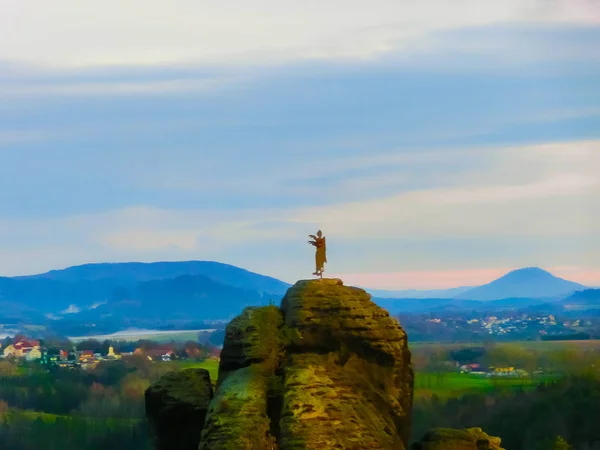 Saksen park in Duitsland met stenen — Stockfoto