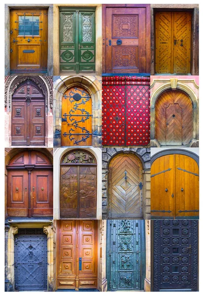 Collage de portes médiévales — Photo