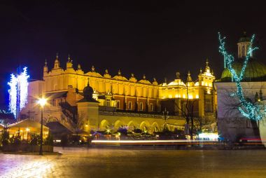 Rönesans Sukiennice veya Cloth Hall, Krakow, Polonya