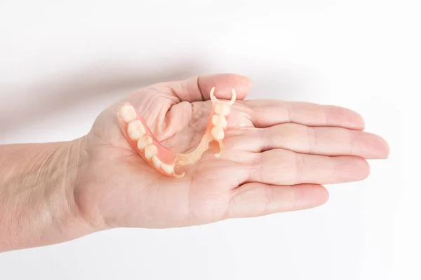 Flexible nylon denture — Stock Photo, Image