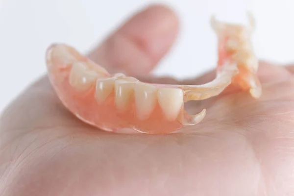 Dentiera in nylon flessibile — Foto Stock