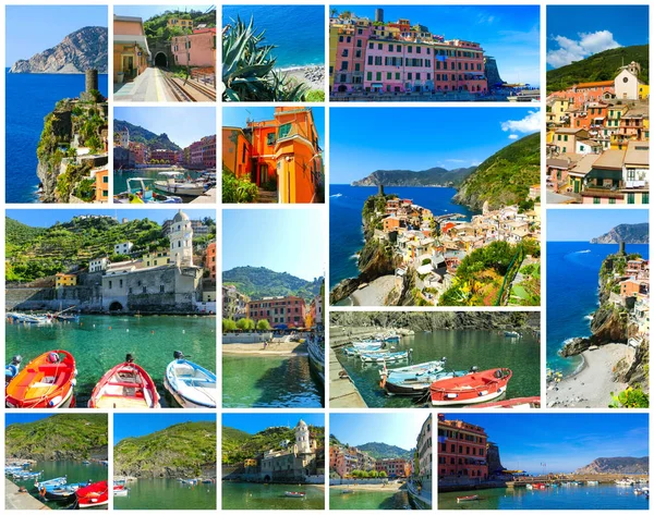 Sandy beach in Vernazza town, Cinque Terre National Park — Stock Photo, Image