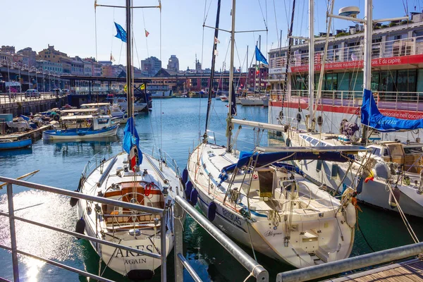 Genoa, Italy - September 11, 2019:View of the seaport of Genoa - Italy — Stock Photo, Image