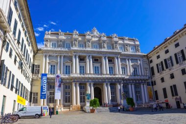 Ceneviz, Ligurya, İtalya - 11 Eylül 2019: Doges Sarayı.