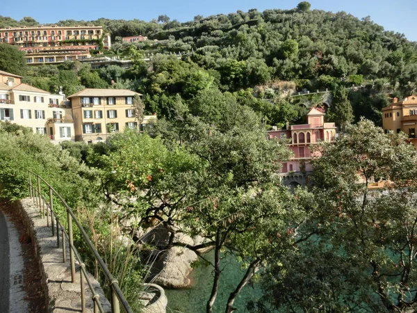 Seaside villas near Portofino in Italy — Stock Photo, Image