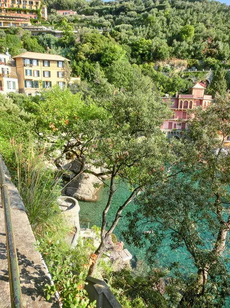 Seaside villas near Portofino in Italy — Stock Photo, Image