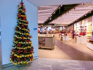 Münih, Almanya - 12 Aralık 2019: Münih Havaalanı