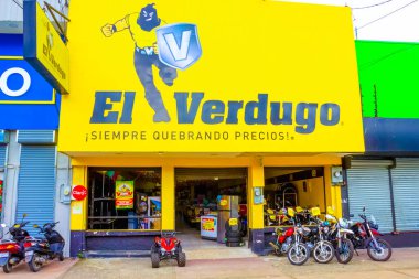 Puerto Limon, Kosta Rika - 8 Aralık 2019: Bir moto 'nun önü