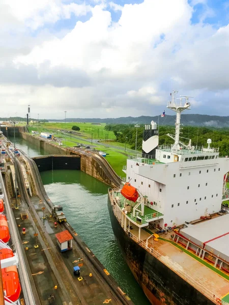 Vista Del Canal Panamá Desde Crucero Panamá —  Fotos de Stock