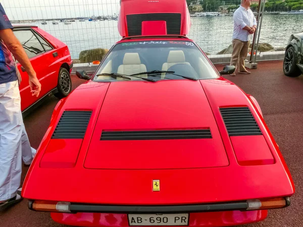 Rapallo Italy September 2019 Ferrari Portofino Model Cars Exhibited Ferrari — ストック写真