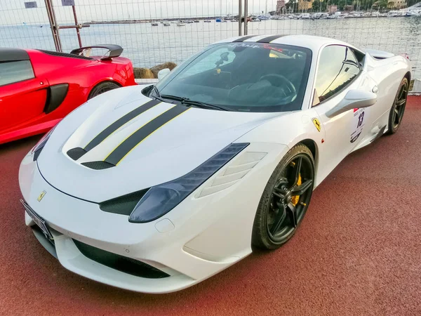 Rapallo Italy September 2019 Ferrari Portofino Model Cars Exhibited Ferrari — Stok fotoğraf