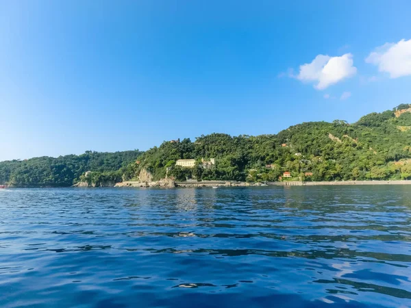 Santa Margherita Ligure Liguria Italia Observando Costa Desde Mar Hermosas — Foto de Stock