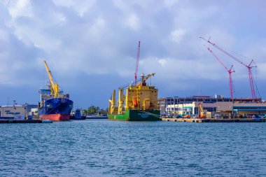 Lauderdale, Florida 'daki Everglades Limanı manzarası.