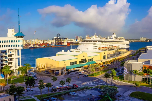 Fort Lauderdale 1Er Décembre 2019 Vue Depuis Bateau Croisière Terminal — Photo