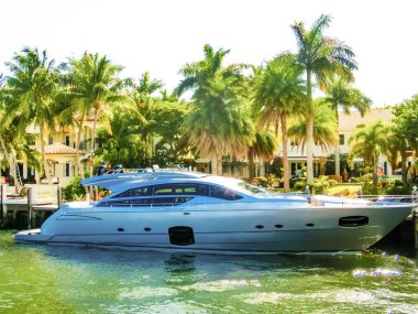 Lüks malikanede Fort Lauderdale küçük Venedik bilinen özel bölümü