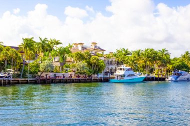 Lüks malikanede Fort Lauderdale küçük Venedik bilinen özel bölümü