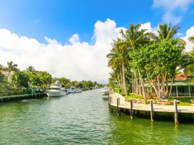 Lüks malikanede Fort Lauderdale küçük Venedik bilinen özel bölümü