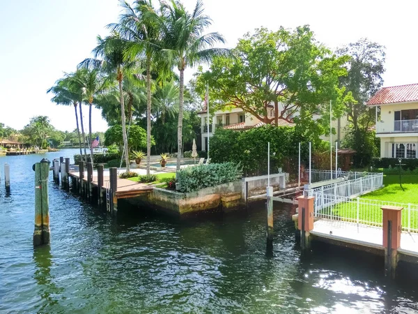 Villa Lusso Una Zona Esclusiva Fort Lauderdale Conosciuta Come Piccola — Foto Stock