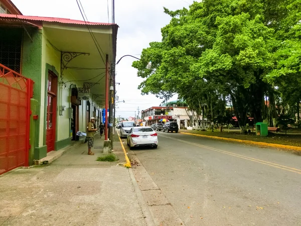 Puerto Limon Costa Rica Dezembro 2019 Uma Rua Típica Porto — Fotografia de Stock