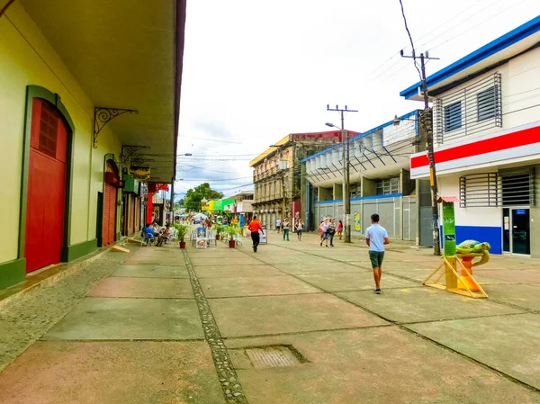 Puerto Limon Costa Rica Dezembro 2019 Uma Rua Típica Porto — Fotografia de Stock