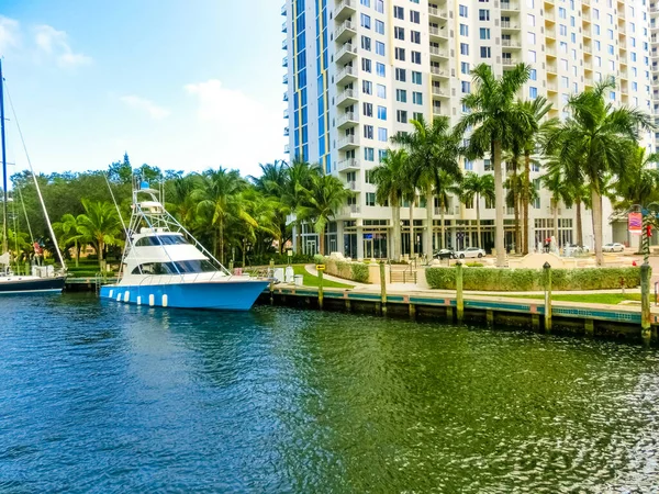 Fort Lauderdale Dezember 2019 Stadtbild Von Lauderdale Florida Mit Strand — Stockfoto