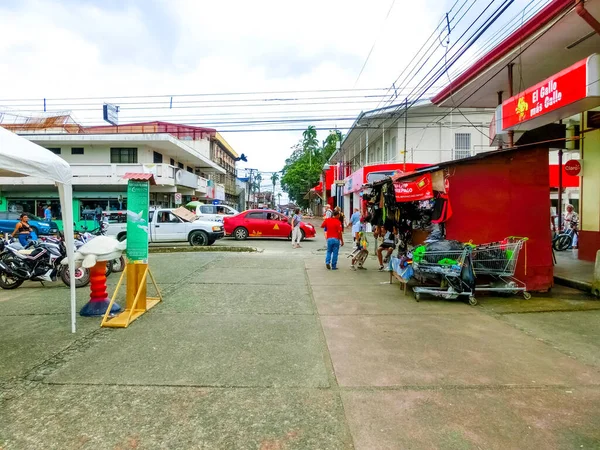 Puerto Limon Costa Rica Dicembre 2019 Una Tipica Strada Nel — Foto Stock