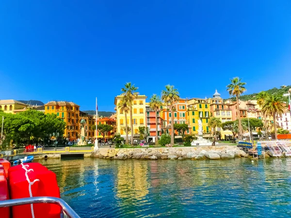Santa Margherita Ligure Liguria Italia Watching Coast Sea Beautiful Houses — Stock Photo, Image