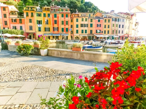 Beautiful Bay Colorful Houses Portofino Liguria Italy — Stock Photo, Image