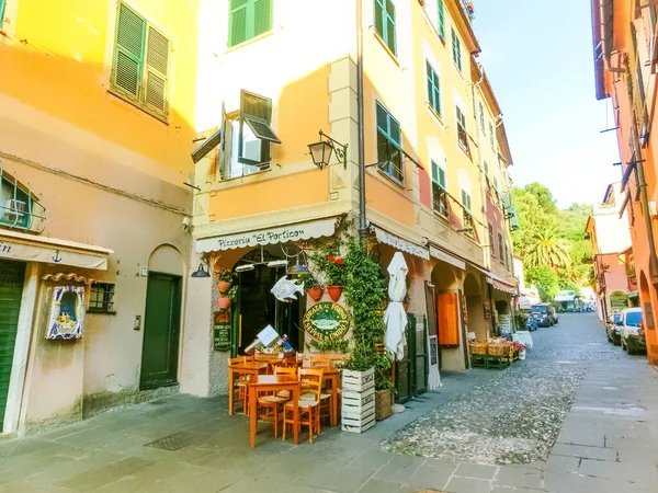 Portofino Italië September 2019 Prachtig Café Portofino Liguria Italië — Stockfoto