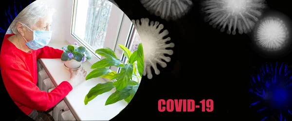 Retrato Casal Idoso Estressado Conceito Coronavirus Covid Perigo Para Idosos — Fotografia de Stock