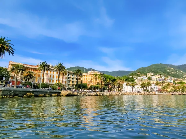 Rapallo Talya Eylül 2019 Rapallo Talya Liguria Daki Bina Cephesi — Stok fotoğraf