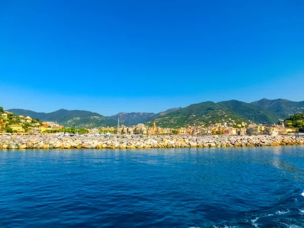 Panorama Der Stadt Rapallo Ligurien Italien — Stockfoto