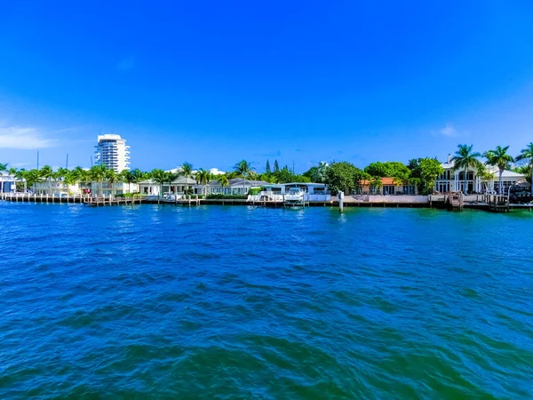 Mansão Luxo Parte Exclusiva Fort Lauderdale Conhecida Como Pequena Veneza — Fotografia de Stock