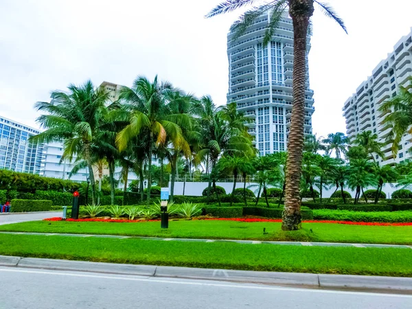 Miami Beach Flórida Com Apartamentos Luxo Perto Praia — Fotografia de Stock