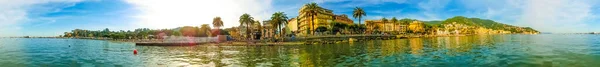 Panorama Över Staden Rapallo Ligurien Italien — Stockfoto