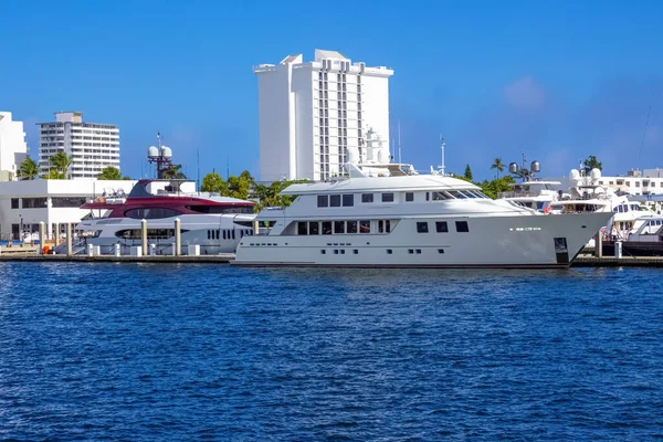 Przystań Jachty Fort Lauderdale Florydzie — Zdjęcie stockowe